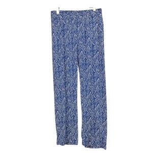 Anthropologie Hester & Orchard Blue Geometric Pant.